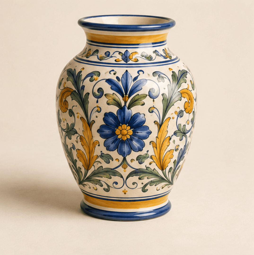 Vaso Classico in Ceramica Dipinta a Mano